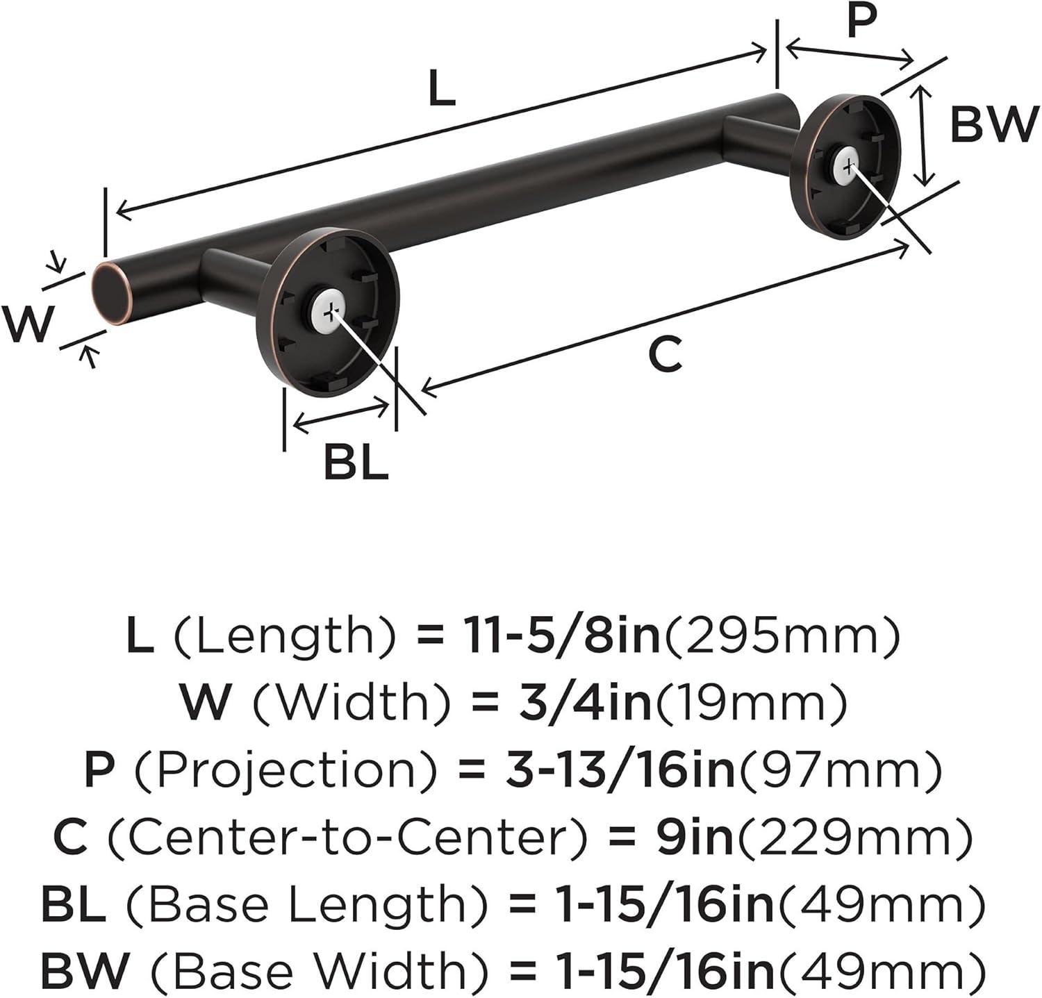 Amerock Arrondi Wall Mounted Towel Bar