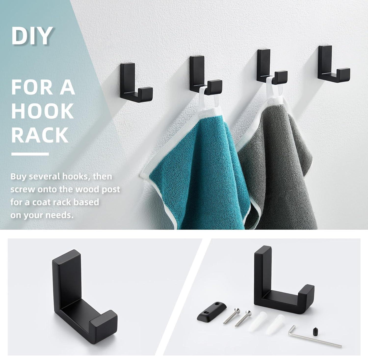 AngleSimple Stainless Steel Bathroom Wall Mounting Robe Hook KA083