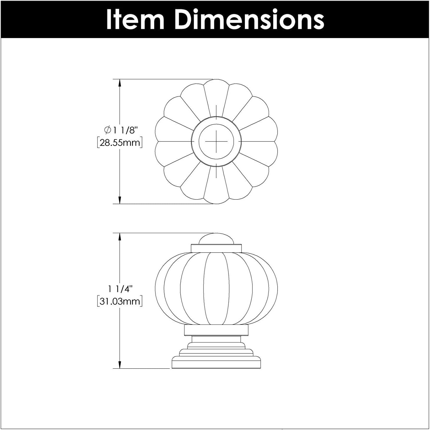 Crystal Palace 1 1/8" Diameter Round Knob