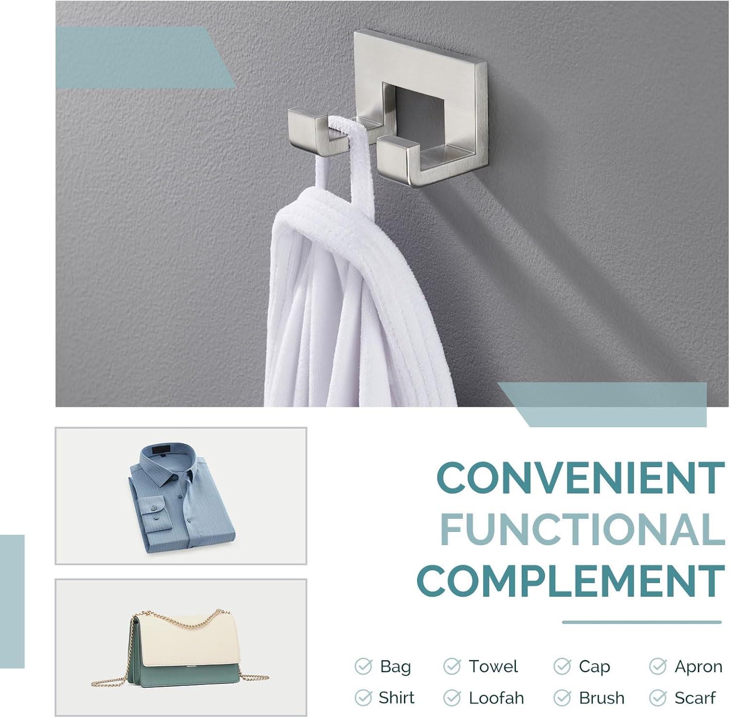 AngleSimple KB082 Double Wall Mounted Robe Hook