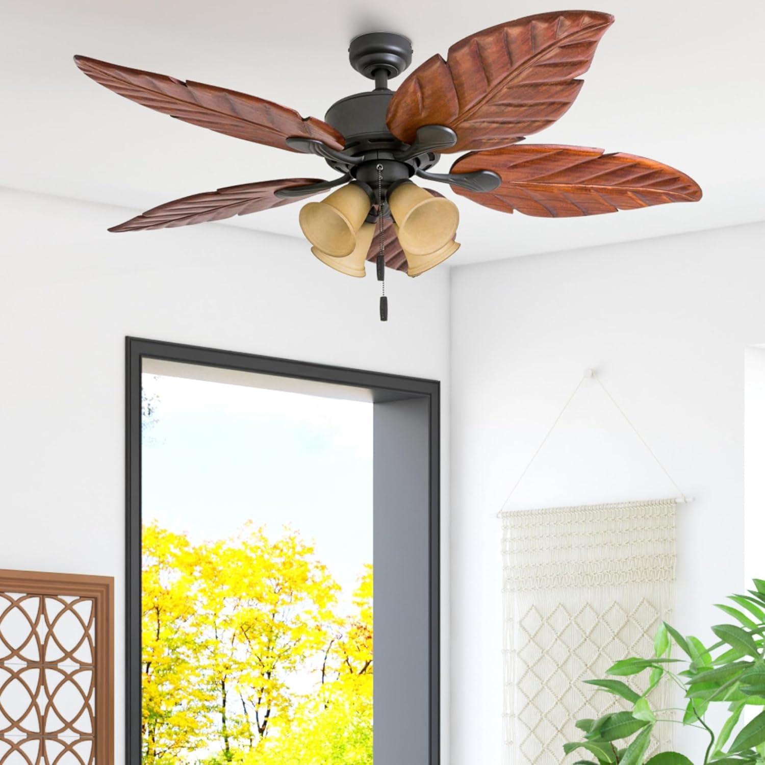 Honeywell 52" Royal Palm Tropical 5 Blade Ceiling Fan