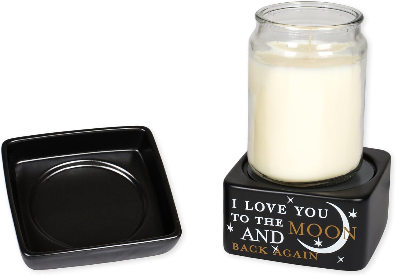 Elegant Modern 3.75" Ceramic Stoneware 2-in-1 Candle and Oil Warmer