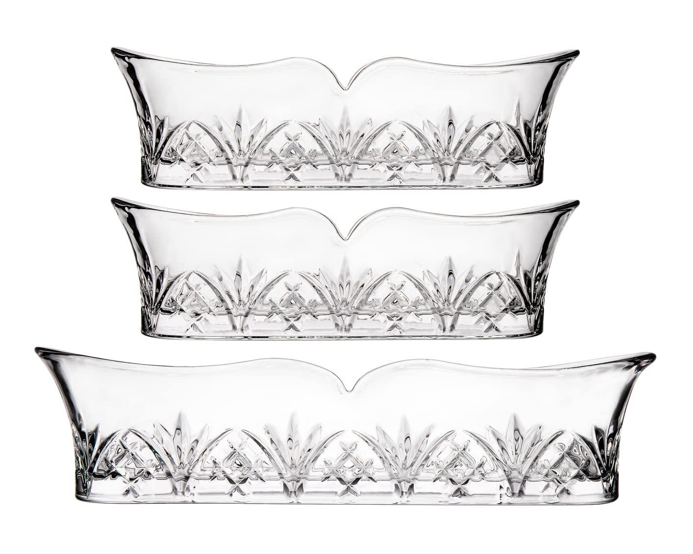 Godinger Silver Art Co Dublin Crystal 3 Piece Flatware Caddy Set (Set of 3)