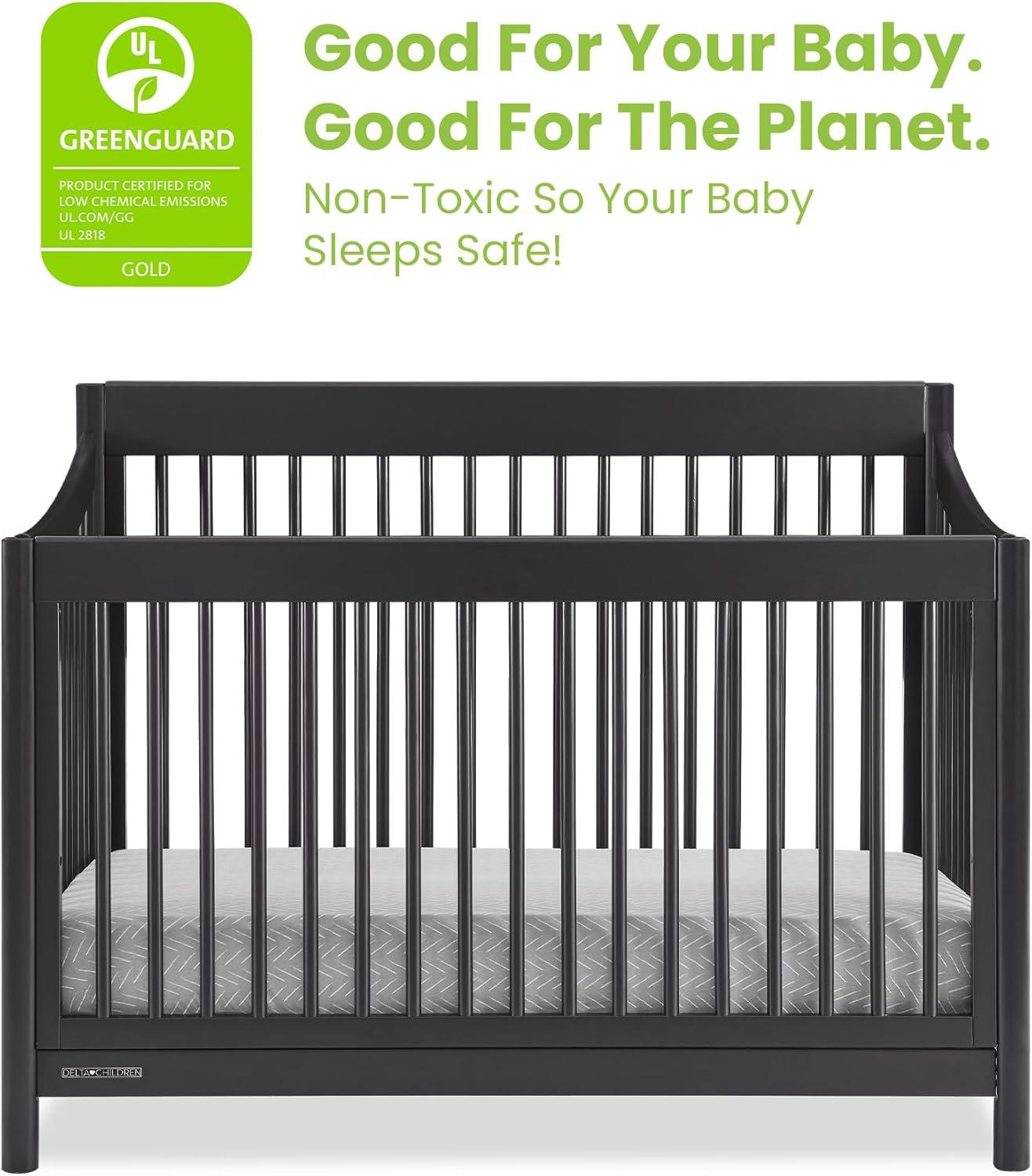 Delta Children Brooks 6-in-1 Convertible Crib - Greenguard Gold Certified