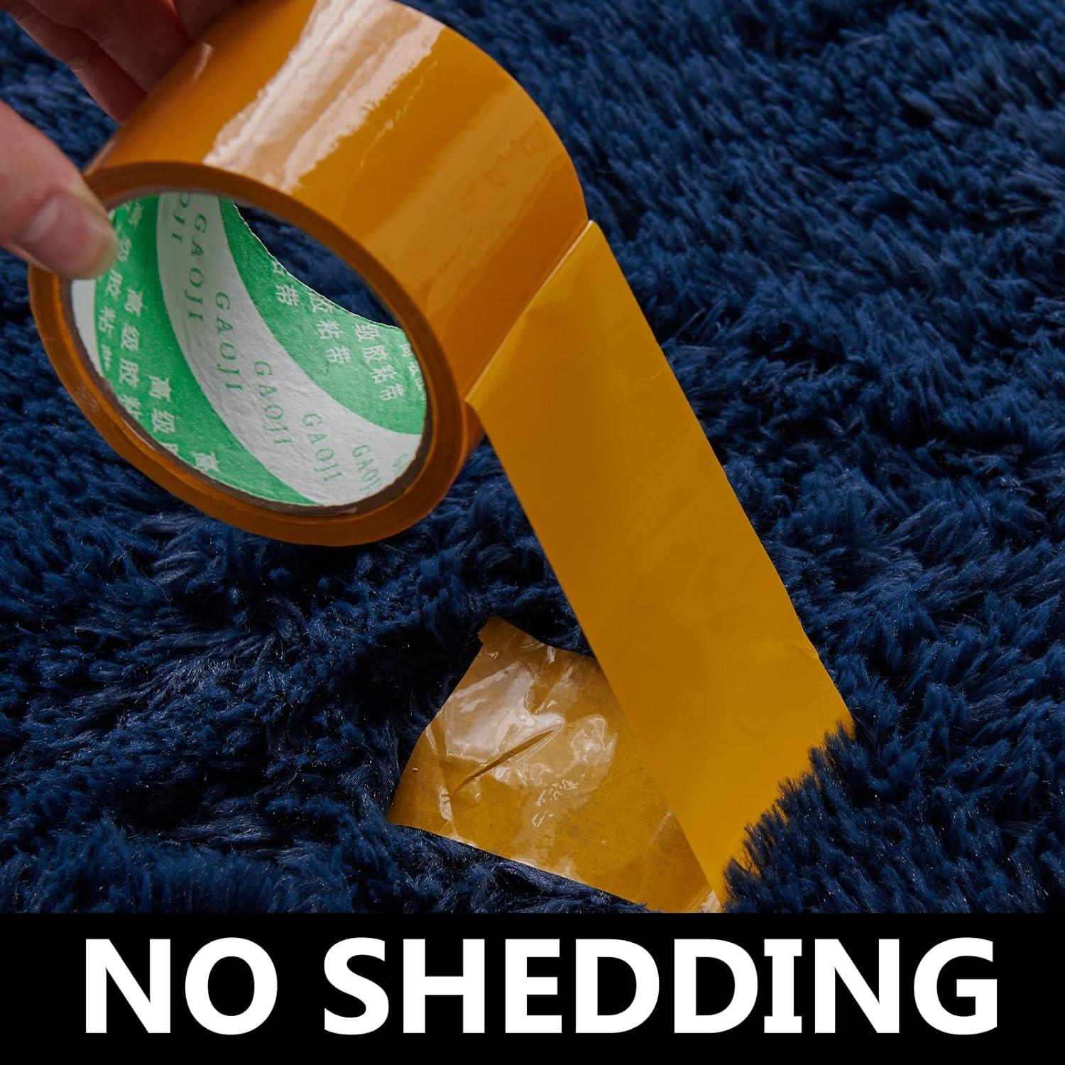 Lochas Soft Fluffy Rug Modern Accent Carpet Shaggy Area Rugs for Bedroom Indoor Living Room Home Decor,8'X10',Navy Blue