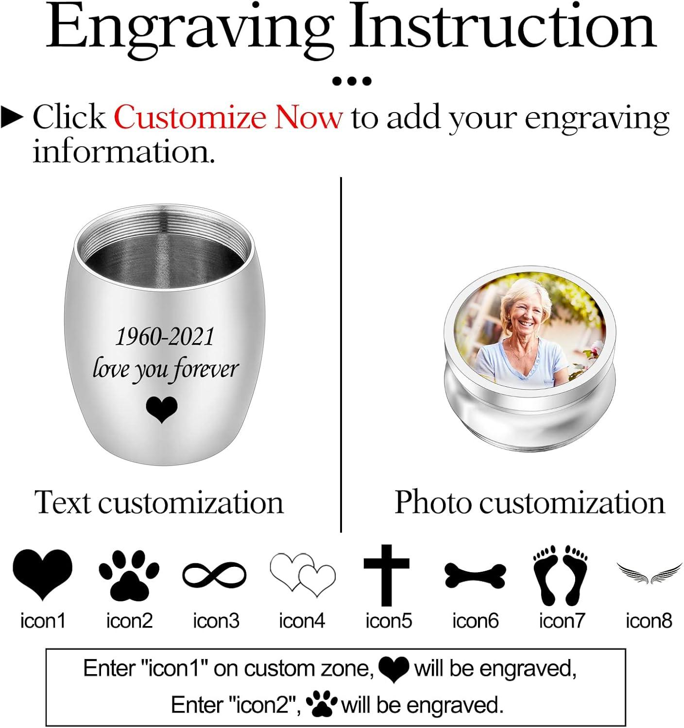 Small Keepsake Urn for Dad Mini Cremation Urns Decorative Memorial Funeral Ashes Holder Silver Engraved Stainless Steel Container for Dad Father 1.57 x 1.18 Inch-My Dad My Hero My Angel