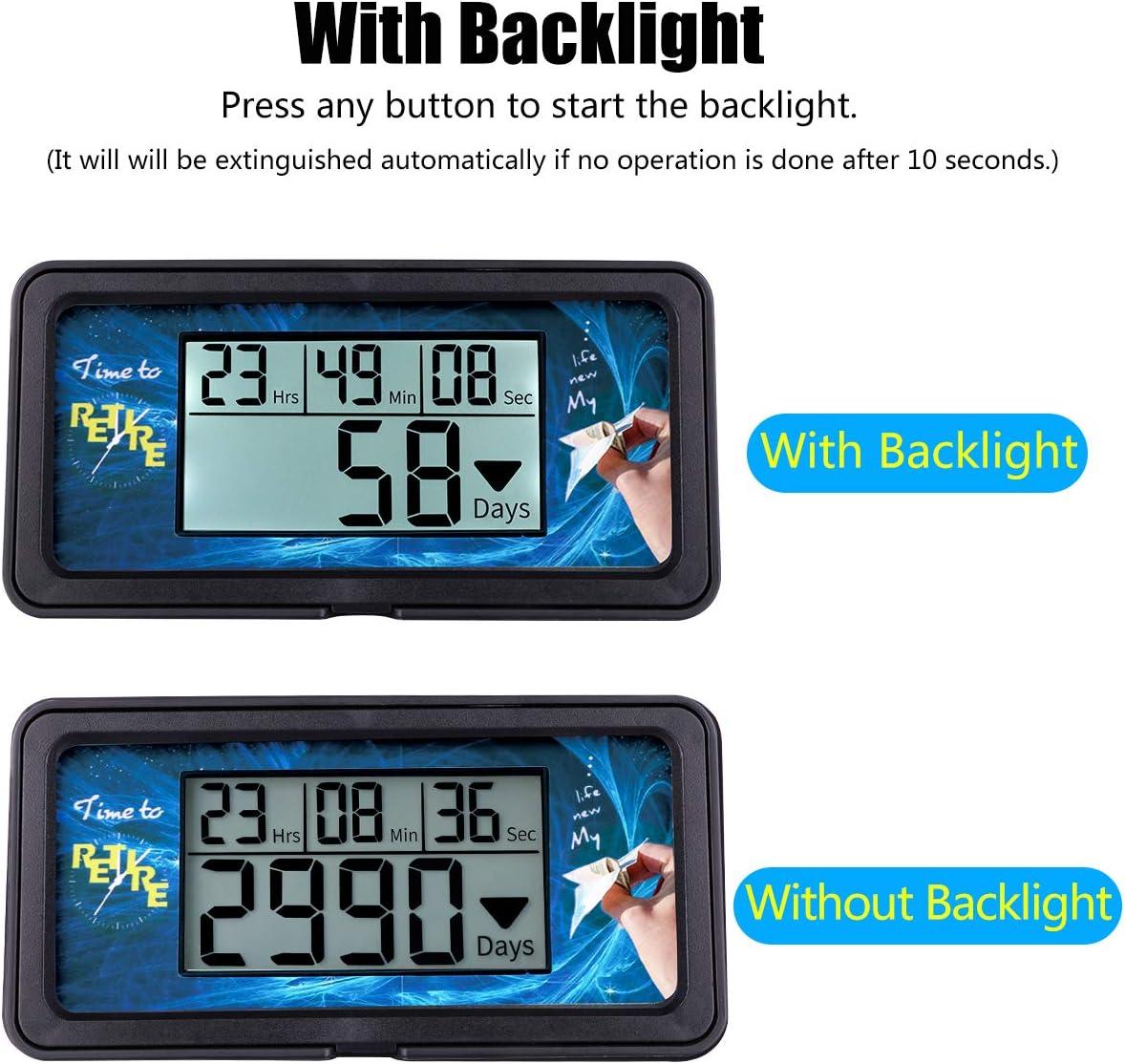AIMILAR Digital Countdown Timer - 9999 Days Countdown with Backlight for Retirement, Wedding, Vacation, Christmas, New Baby, Classroom, Lab, Kitchen, Cooking