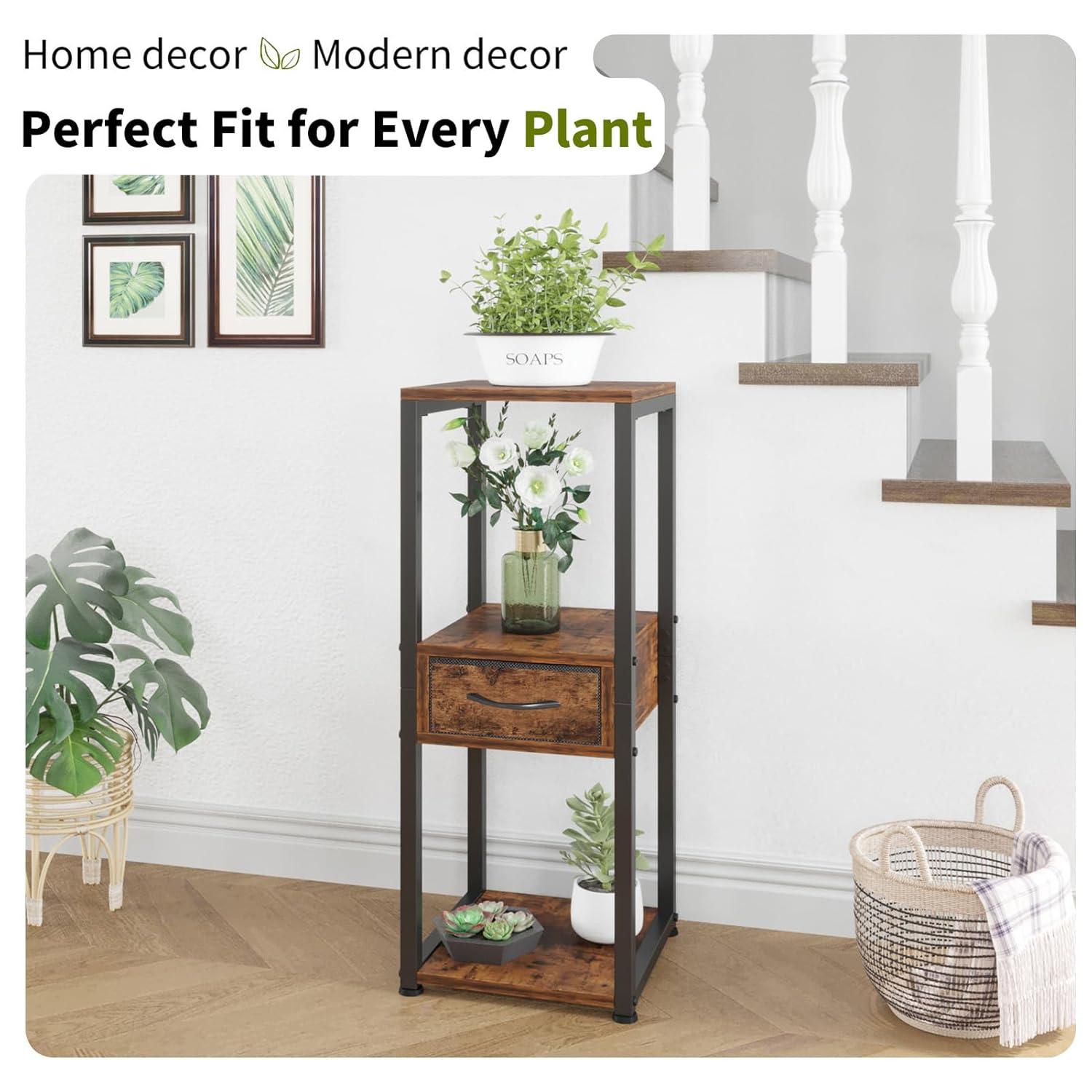 Square 2 Tier Plant Stand Indoor