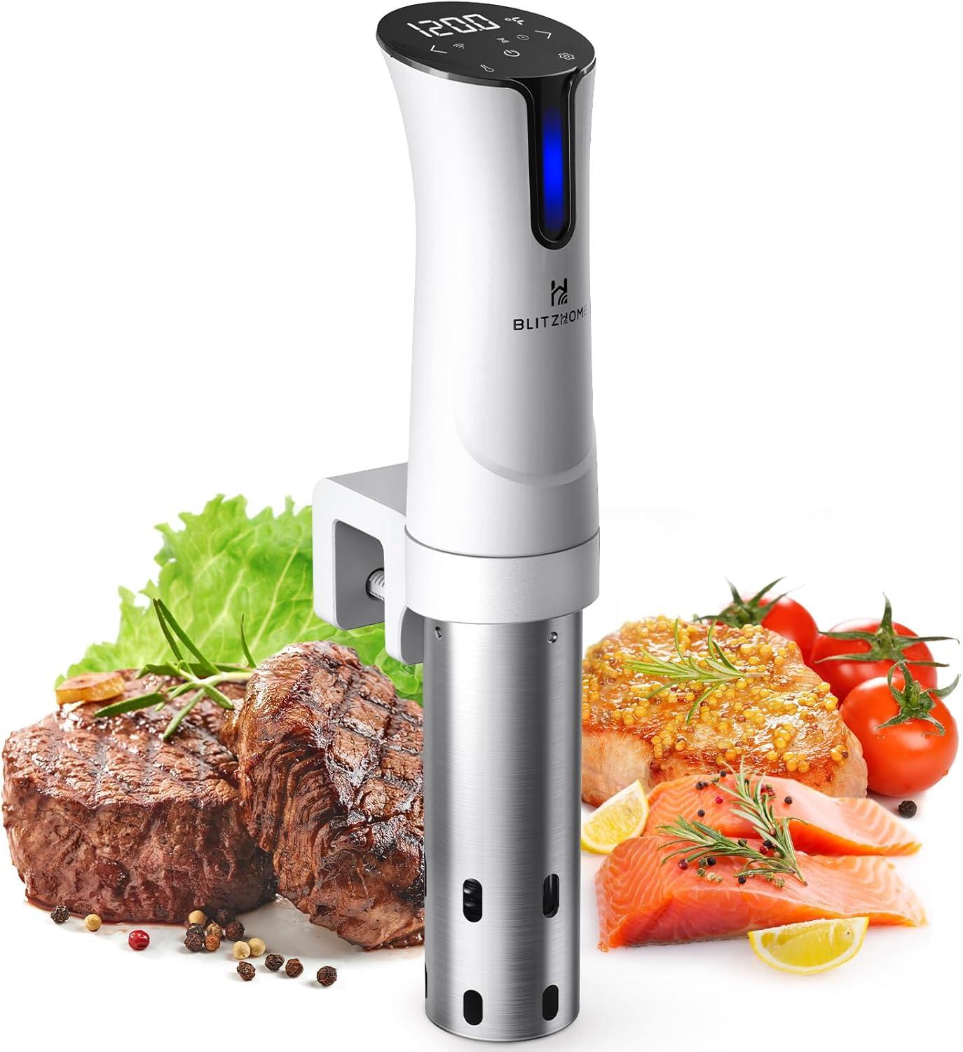 1100W Sous Vide Cooker with Temperature Setting, Timer, Breath Light Reminder Function