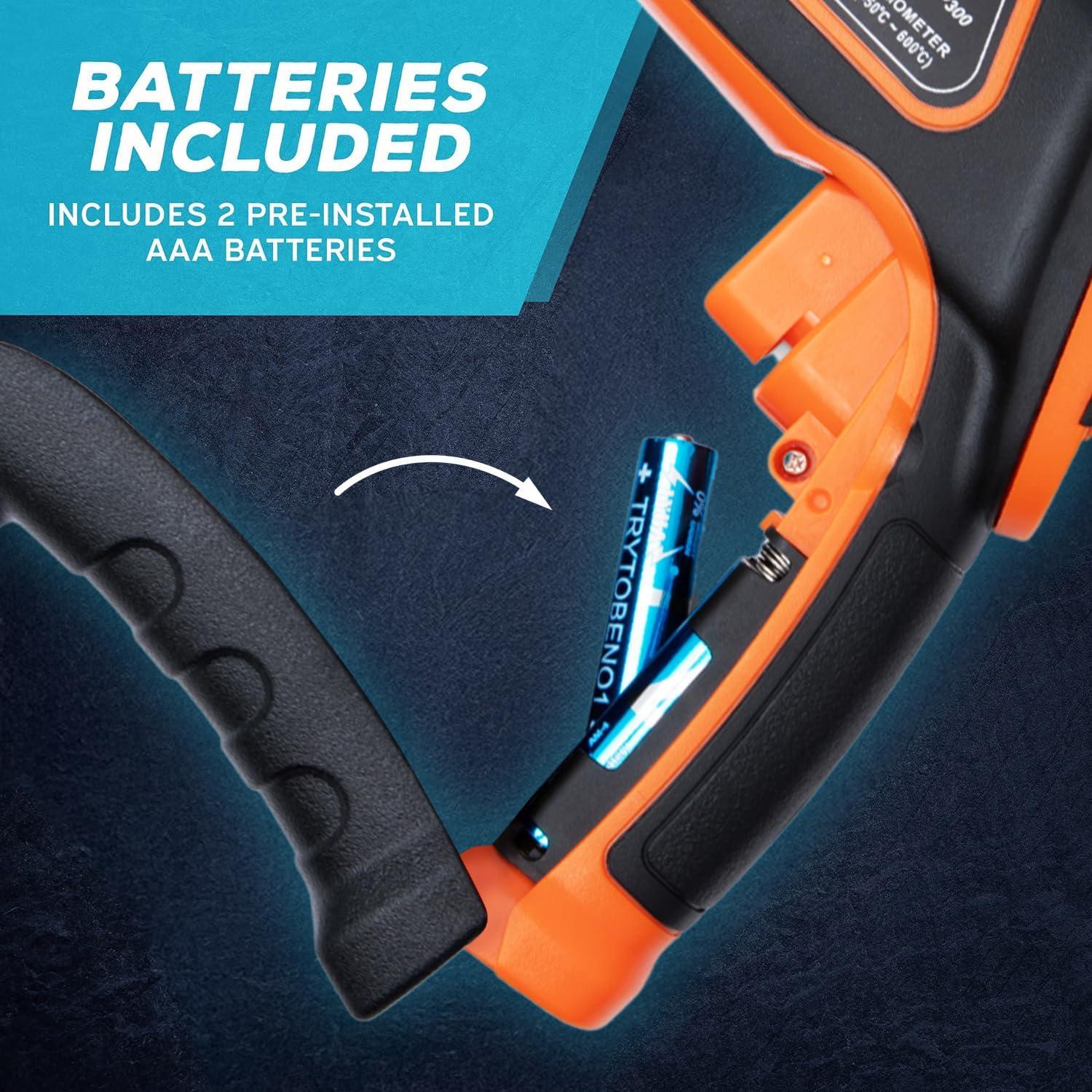 High Accuracy Black and Orange Infrared Digital Thermometer Gun