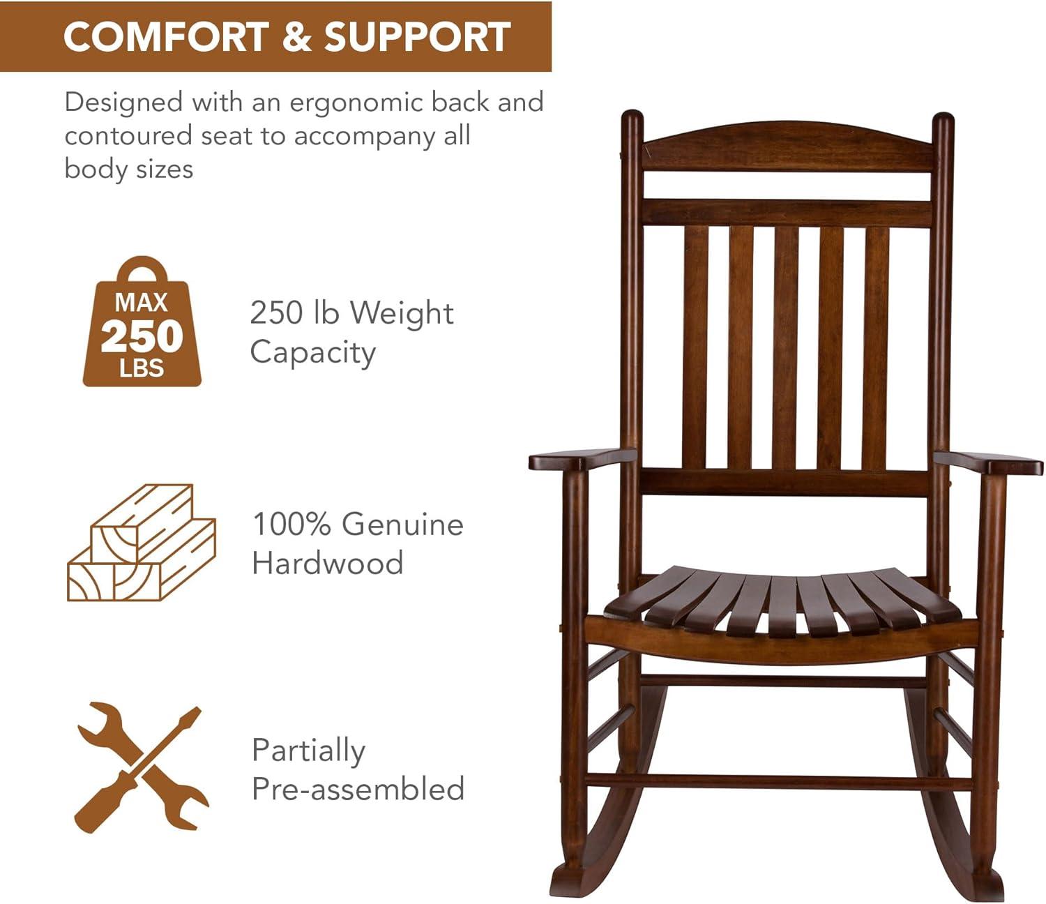 Shine Company Maine Porch Rocker - Oak