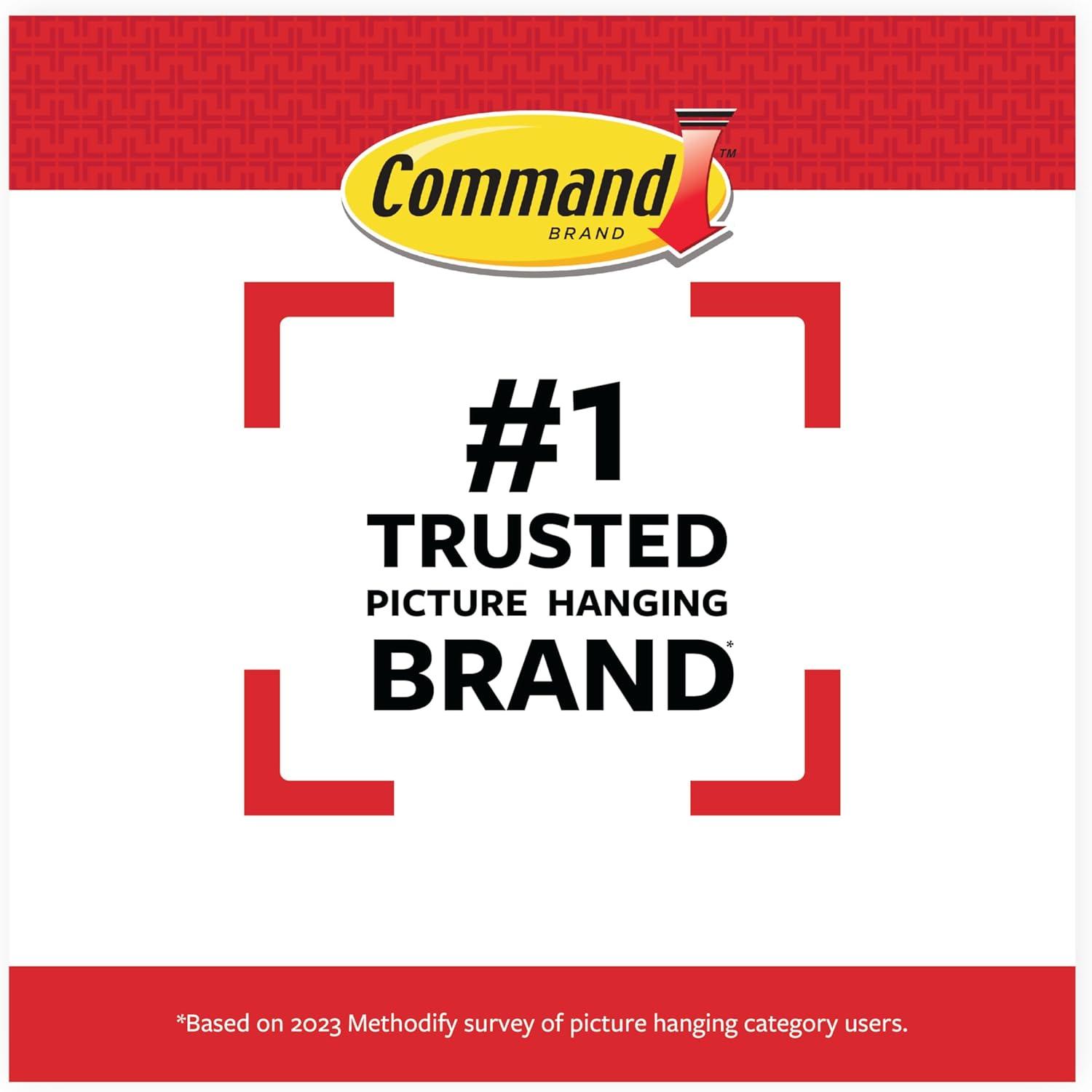 Command 20 Lb XL Heavyweight Picture Hangers, Damage-Free Hanging, 8 Pairs