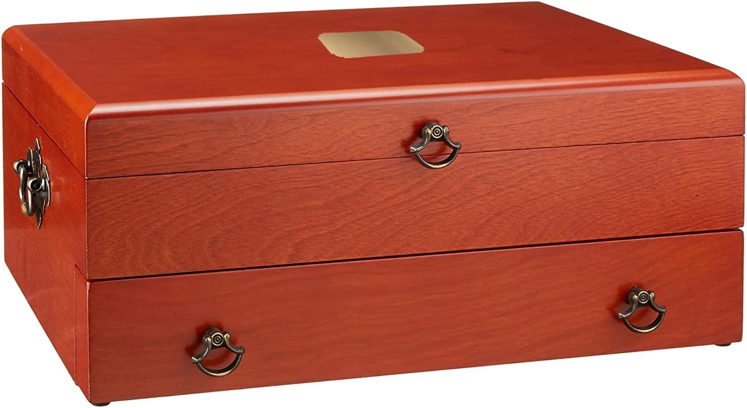 Reed And Barton Bristol Cherry Finish Flatware Chest