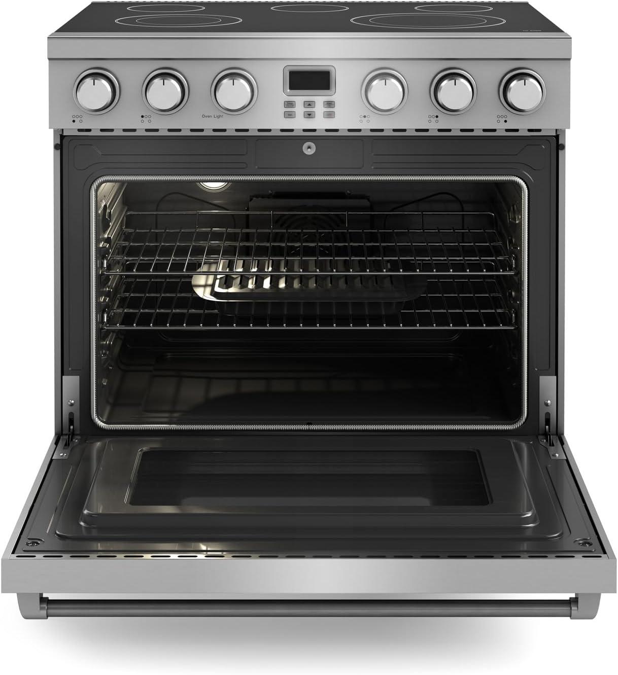 Thor Kitchen Are36 A Series 36" Wide 6 Cu. Ft. Free Standing Electric Range - Stainless