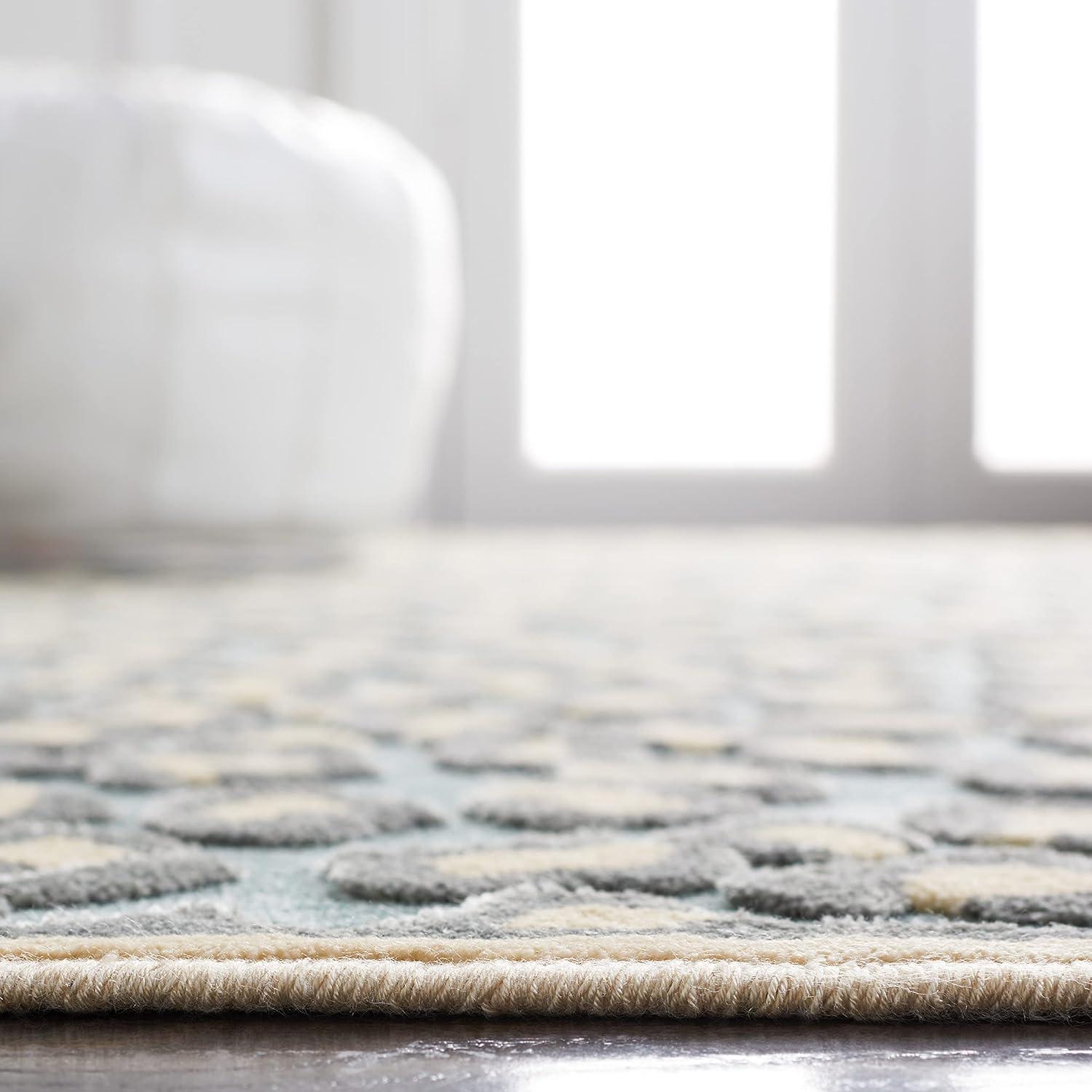 Paradise PAR84 Power Loomed Indoor Area Rug - Cream/Spruce - 5'3"x7'6" - Safavieh.