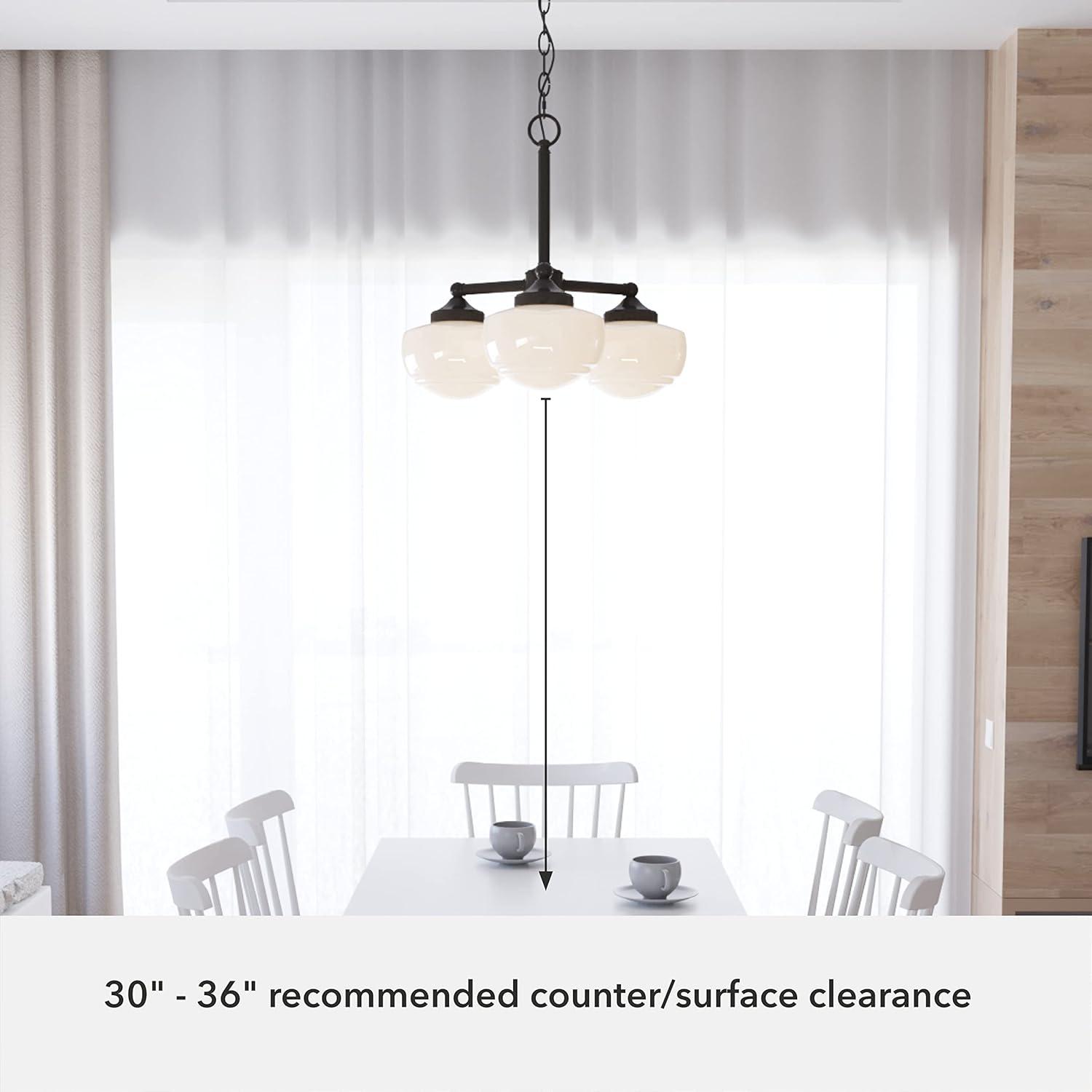 Hunter Fan Hunter Saddle Creek 3 Light Chandelier Ceiling Light Fixture
