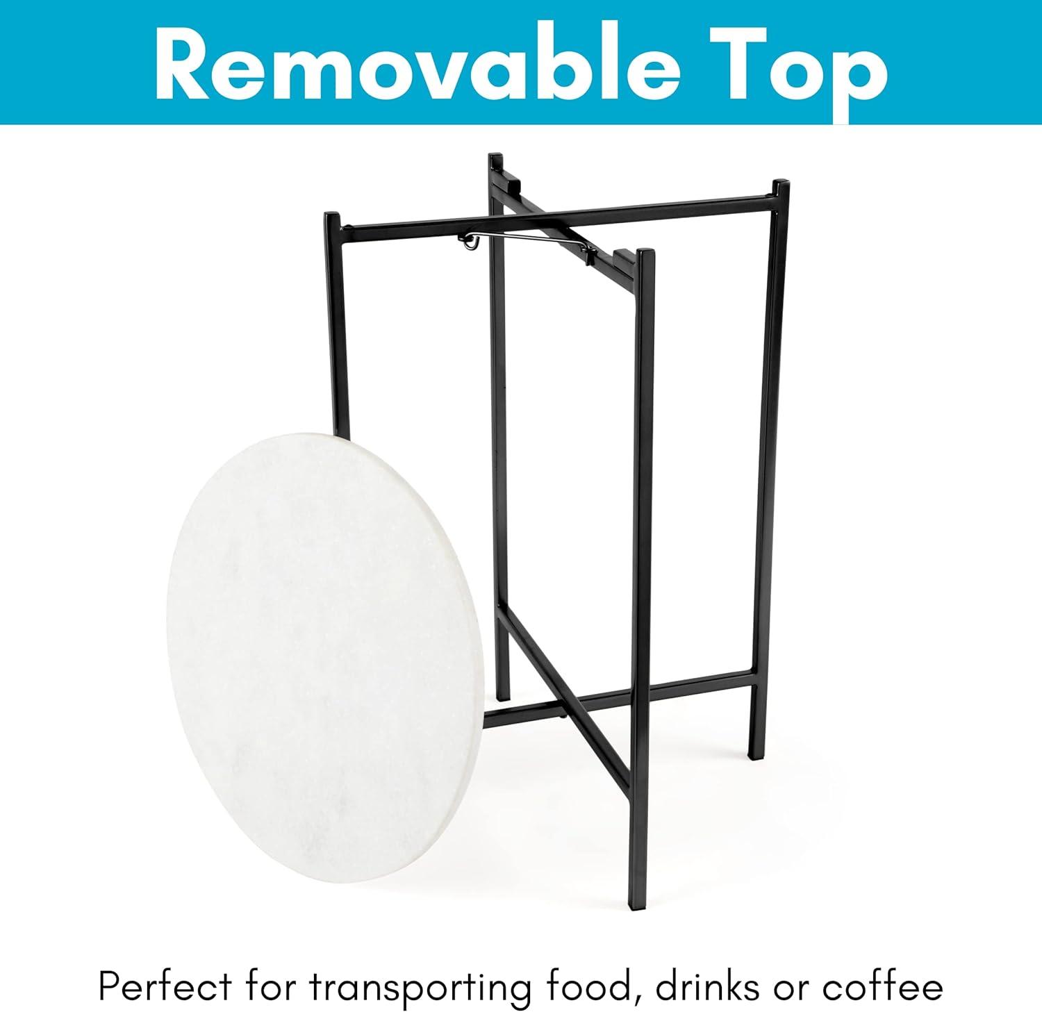 BirdRock Home Marble Tray Top End Table