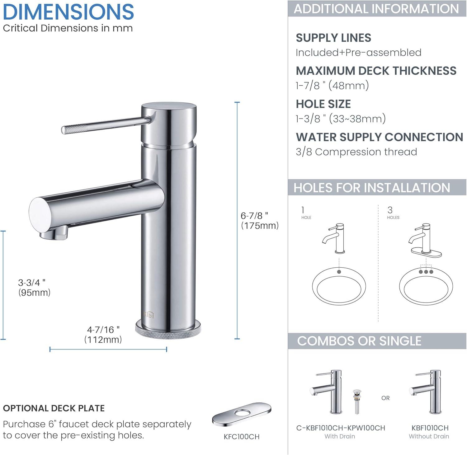 Circular X Single-Hole Single-handle Bathroom Faucet