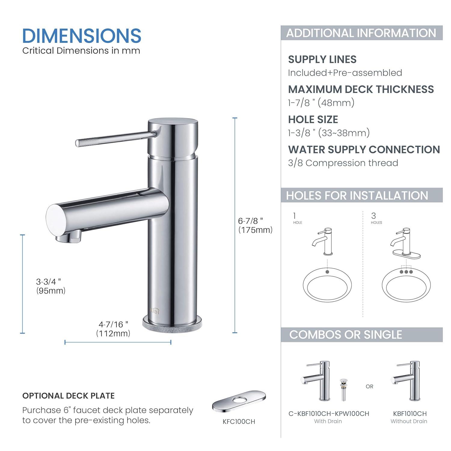 Circular X Single-Hole Single-handle Bathroom Faucet