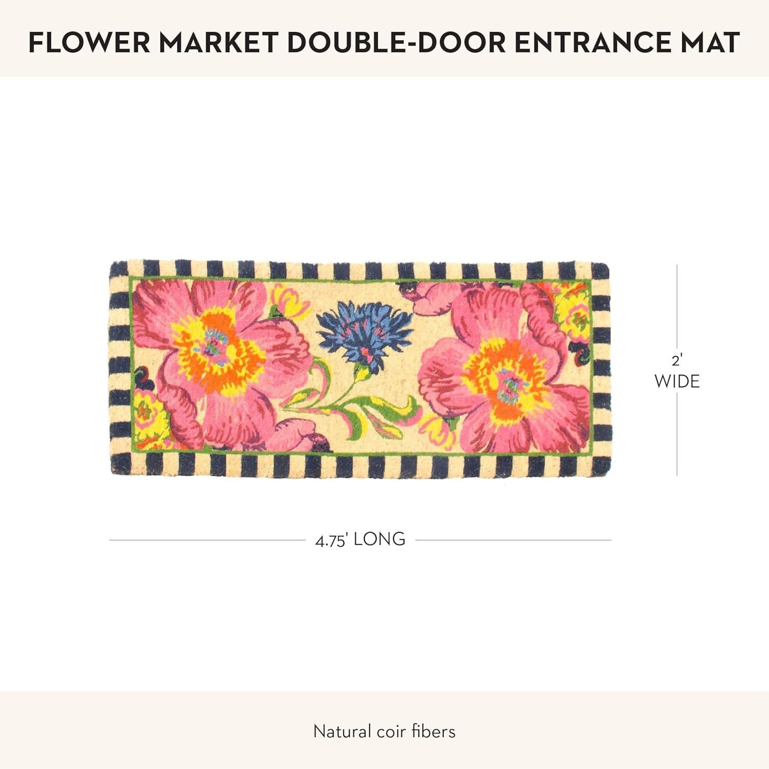 MacKenzie-Childs Flower Market Double Door Entrance Mat