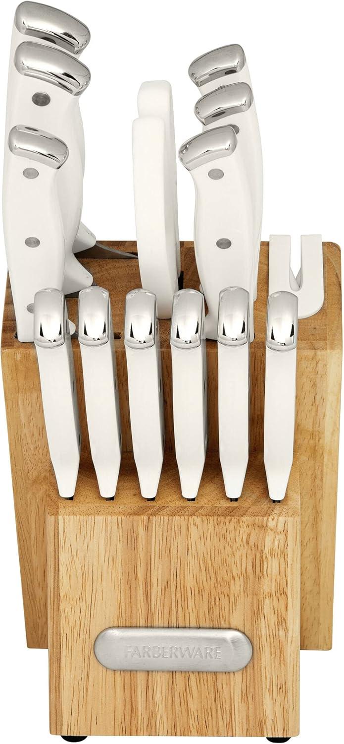 Farberware Farberware Edgekeeper 14-Piece Triple Rivet Knife Block Set with Built-In Sharpener