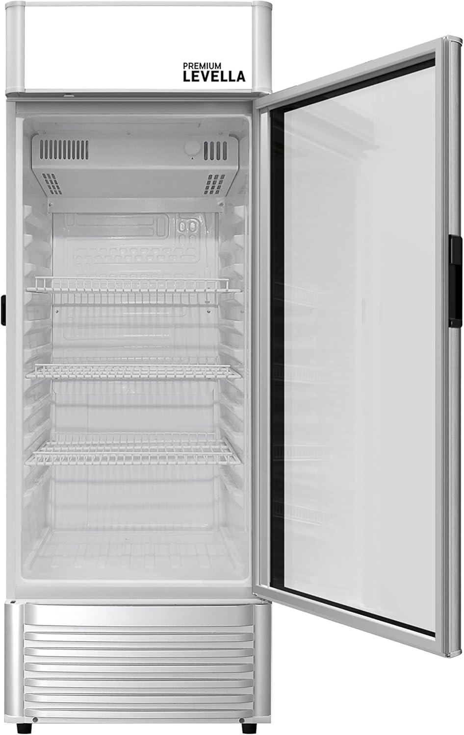 Premium Levella PRF65DX 6.5 cu ft Flat Front Beverage Refrigerator Silver