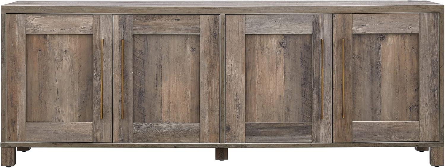 Evelyn&Zoe Chabot Rectangular TV Stand for TV's up to 75", Gray Oak