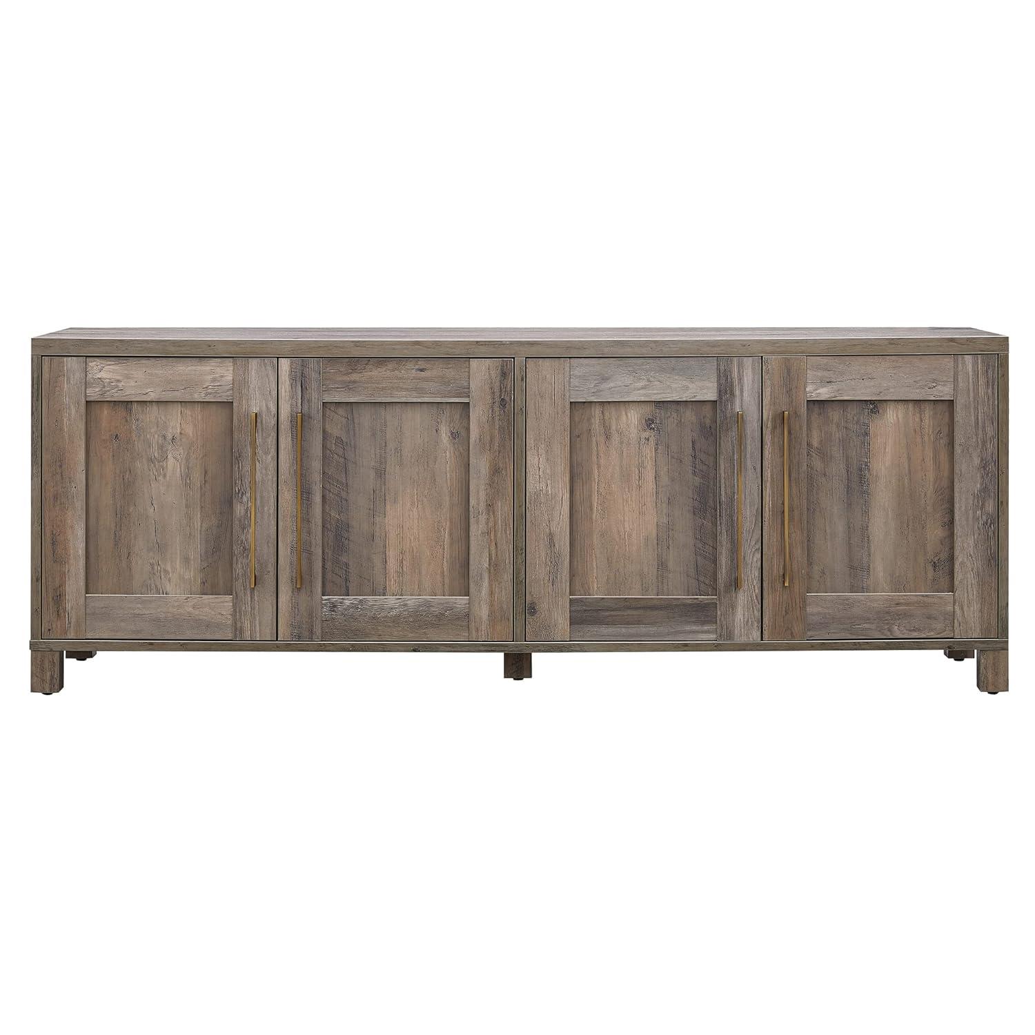 Evelyn&Zoe Chabot Rectangular TV Stand for TV's up to 75", Gray Oak