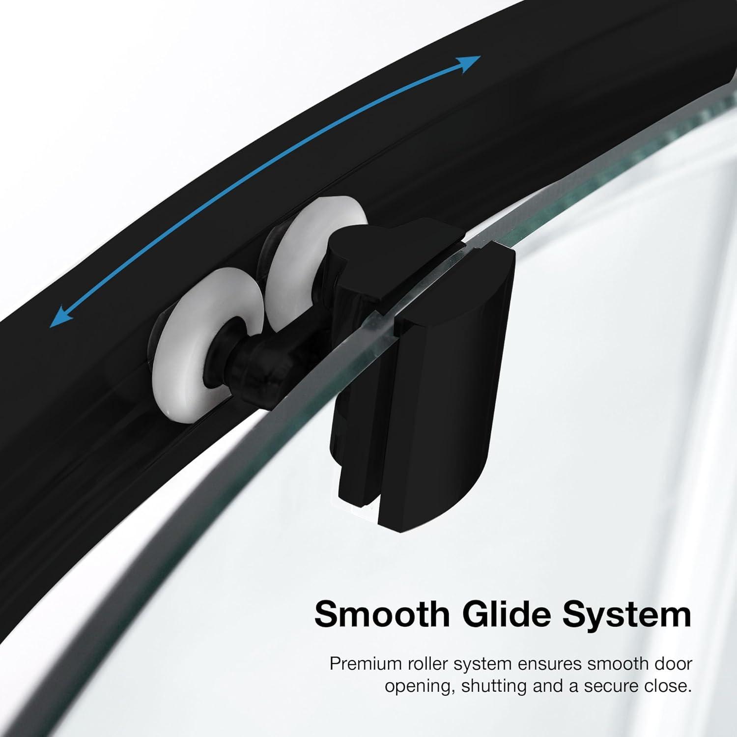 OVE Decors Breeze 33 in. Round Shower Kit w/ Clear, Base, Wall