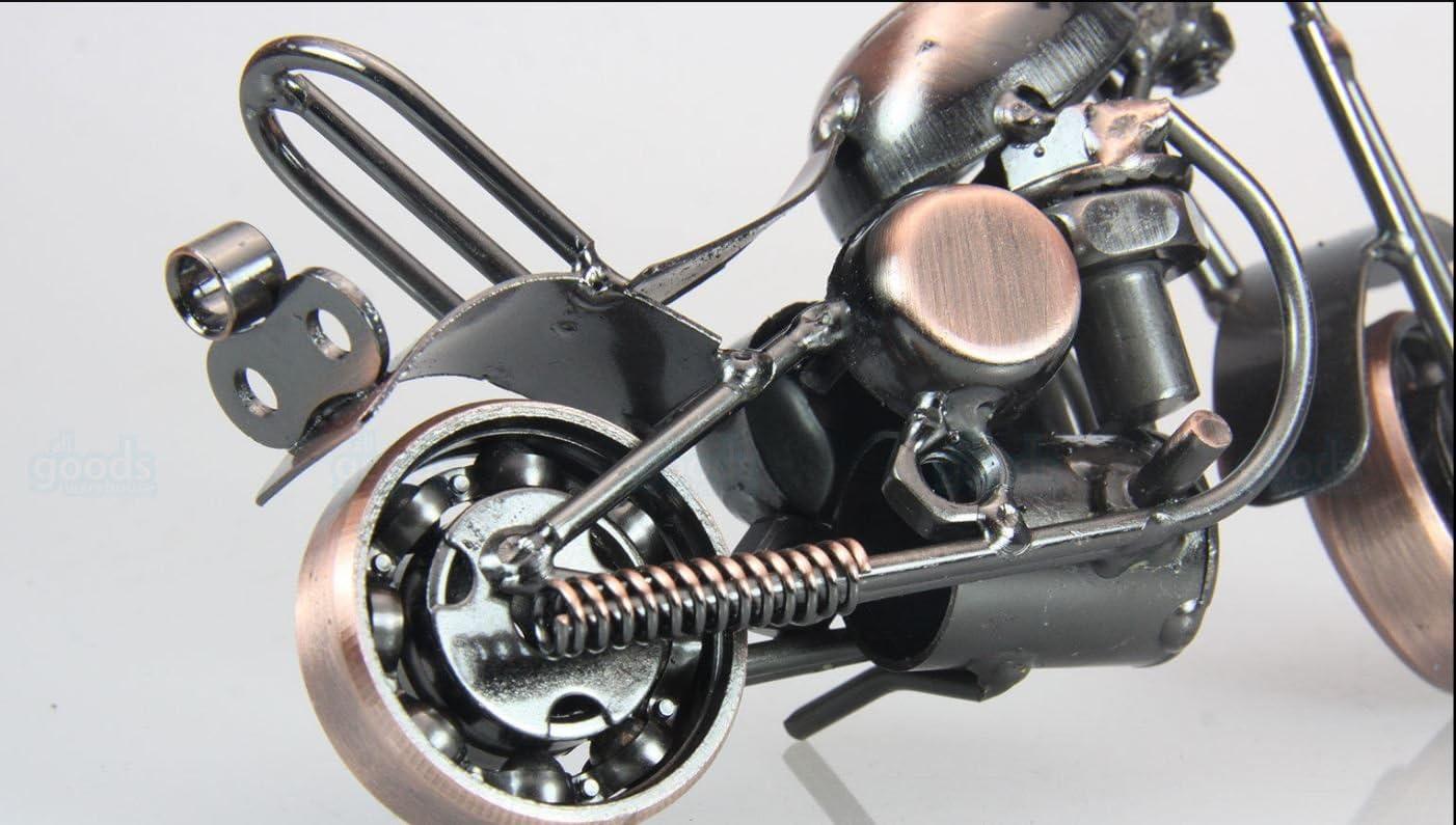Trebisky Metal Motorcycle Decor Figurine Iron Motorcycle Sculpture Desk Decor Art Gift Vintage Home Office Decor Birthday for Men Friend Dad Son Him (Chopper)