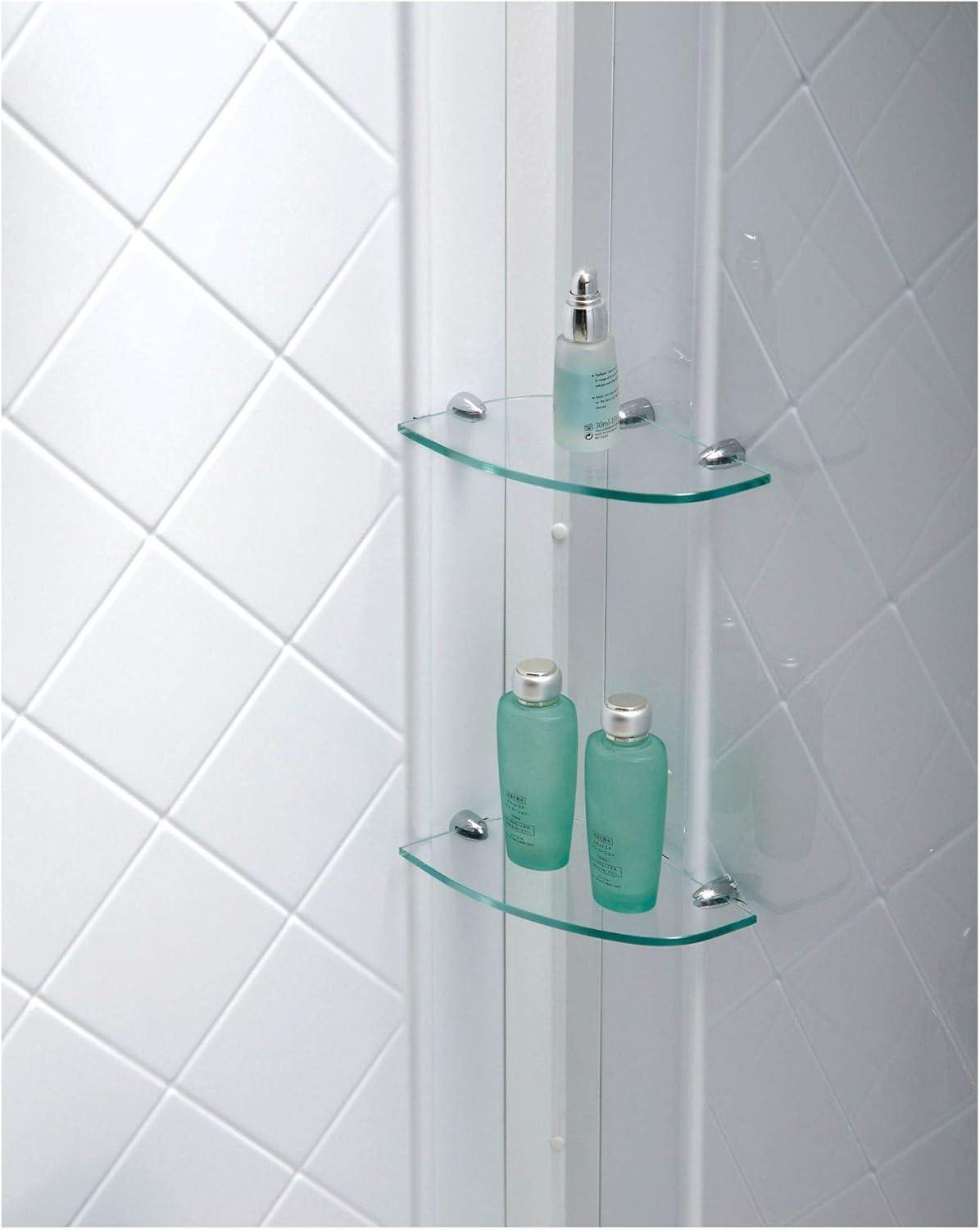 Visions 60" Frameless Brushed Nickel Sliding Shower Kit