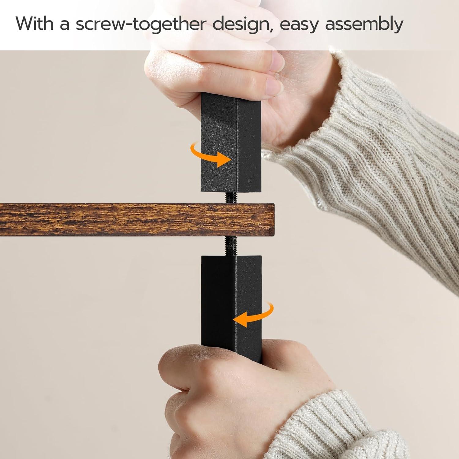 HOOBRO Small Narrow Side Table with Charging Station, Skinny End Table for Small Spaces, Slim Nightstand with USB Ports and Outlet, Sofa Beside Table on Wheels for Living Room BF122UBZ01