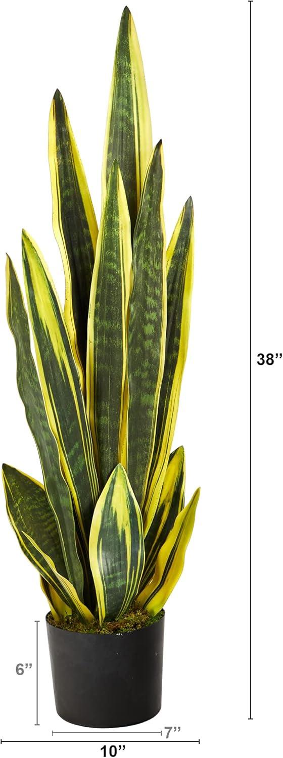 Primrue Faux Snake Plant (Sansevieria) Tree in Planter