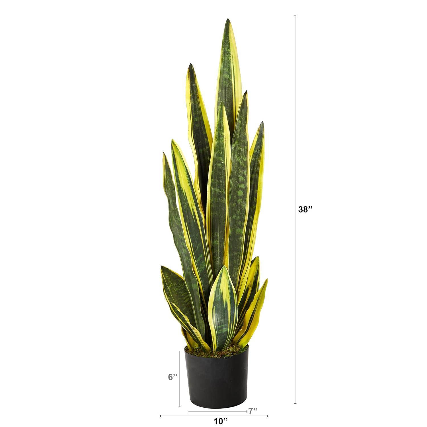 Primrue Faux Snake Plant (Sansevieria) Tree in Planter