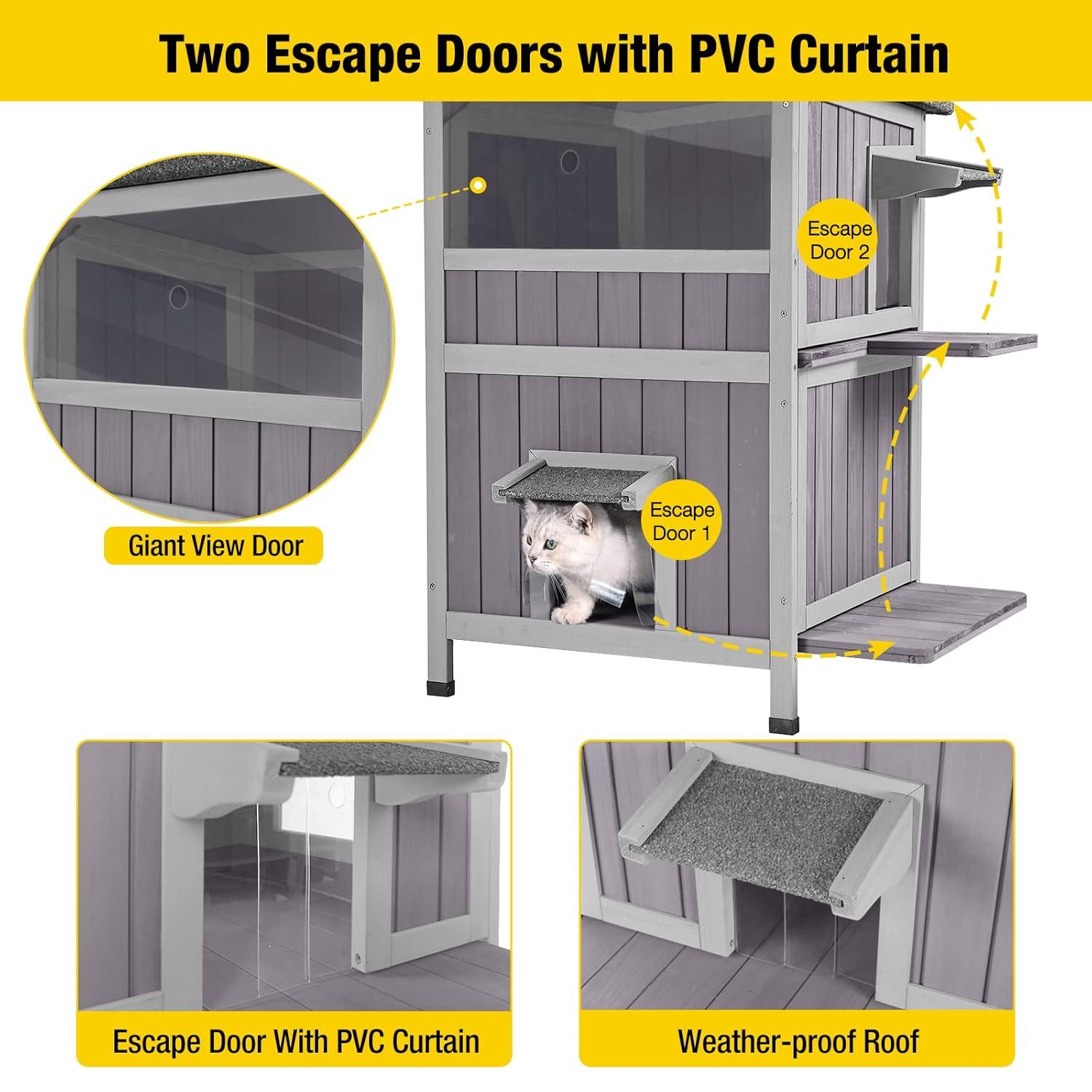 Aivituvin Portable Cat Playpen