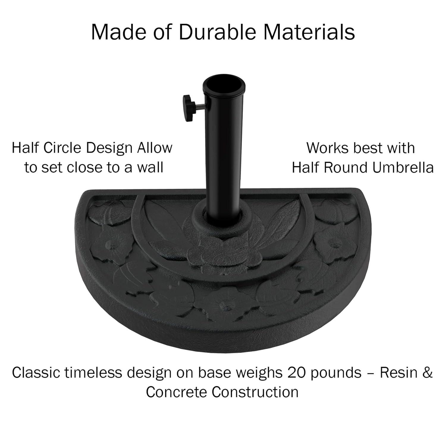 Patson 9' Half Market Umbrella