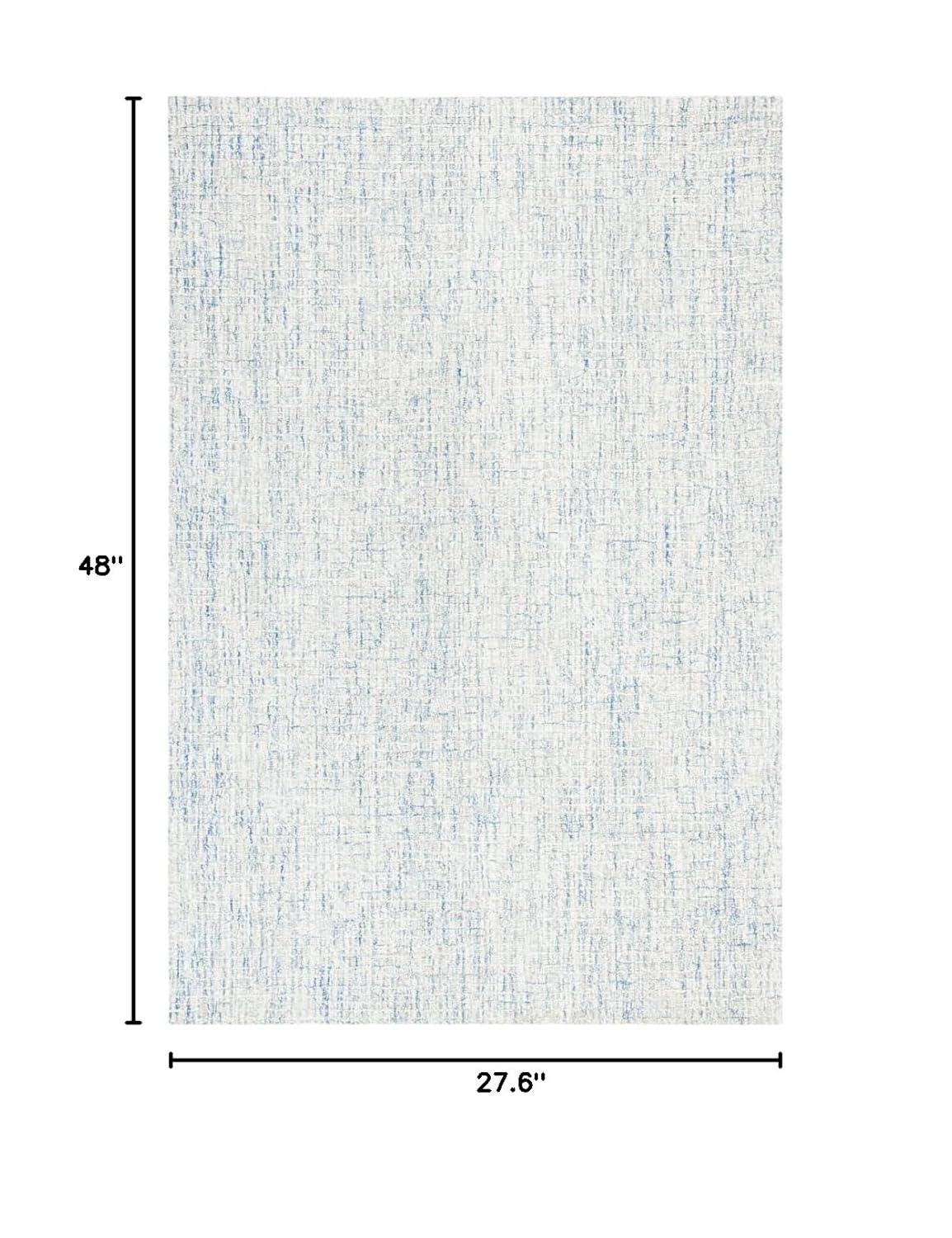 Abstract ABT471 Handmade Indoor Accent Rug - Ivory/Blue - 2'-3"x4' - Safavieh