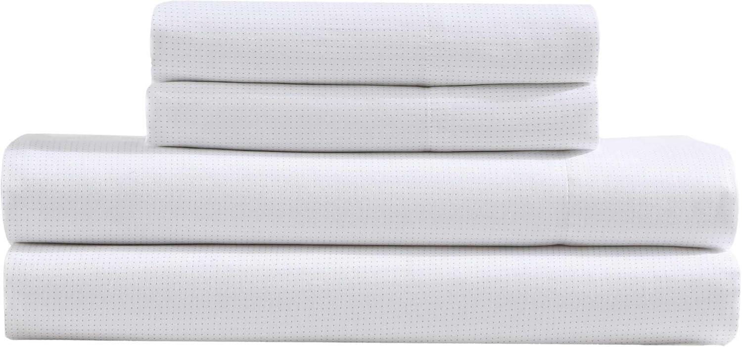 Calvin Klein Printed Sateen Cotton Sheet Set