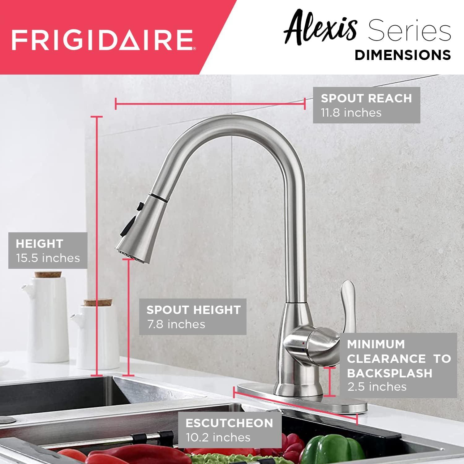 Brushed Nickel Single Handle Kitchen Faucet with Pull Down Sprayer