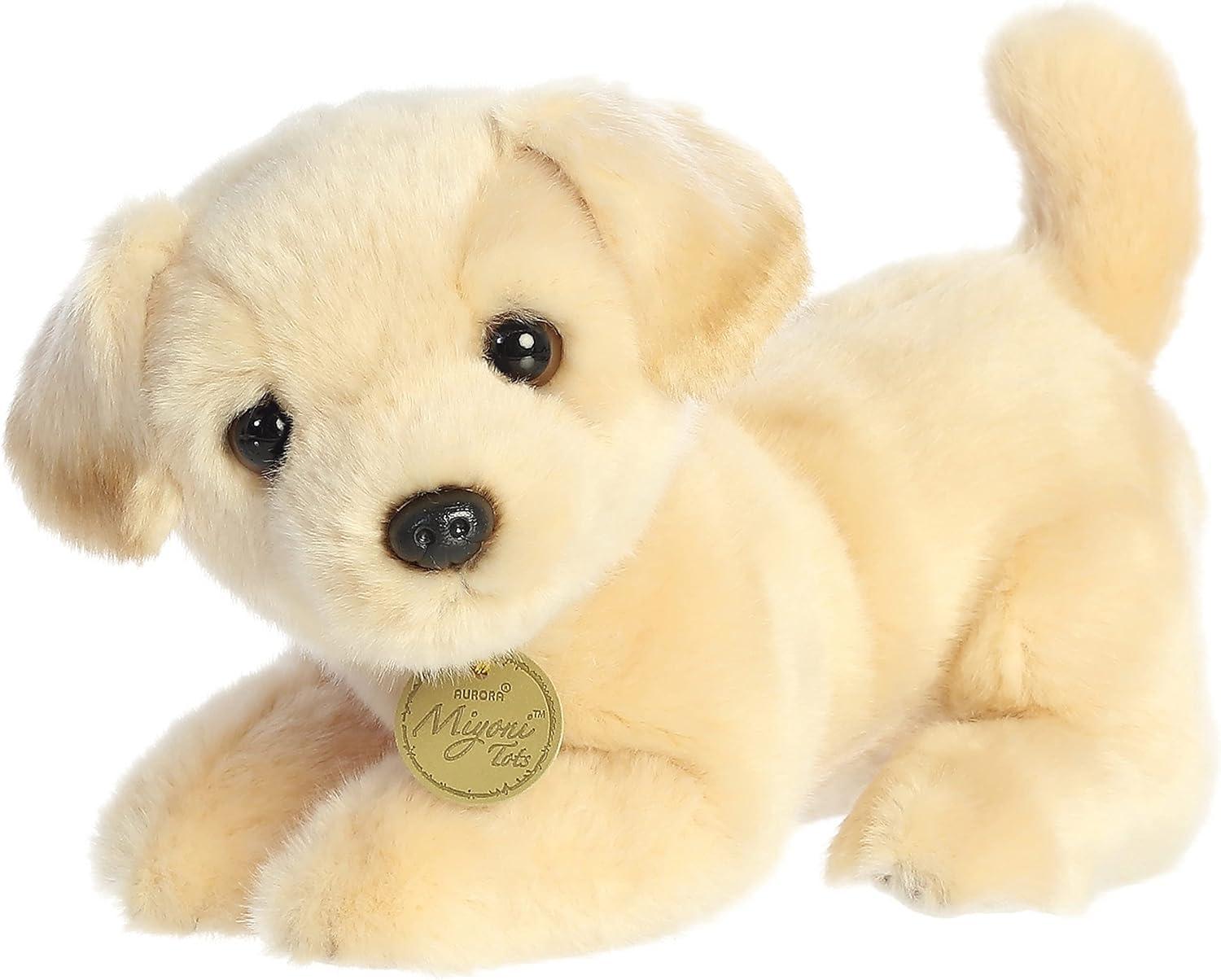 Aurora Small Yellow Lab Pup Miyoni Adorable Stuffed Animal 9"