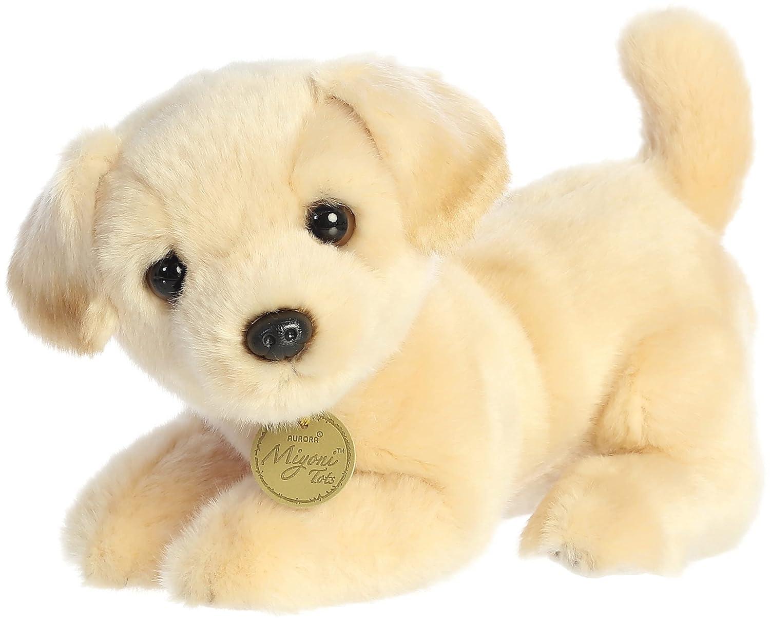 Aurora Small Yellow Lab Pup Miyoni Adorable Stuffed Animal 9"