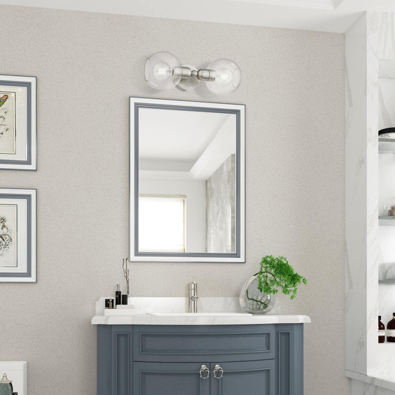 Livex Lighting Downtown 2 - Light Vanity in  Brushed Nickel