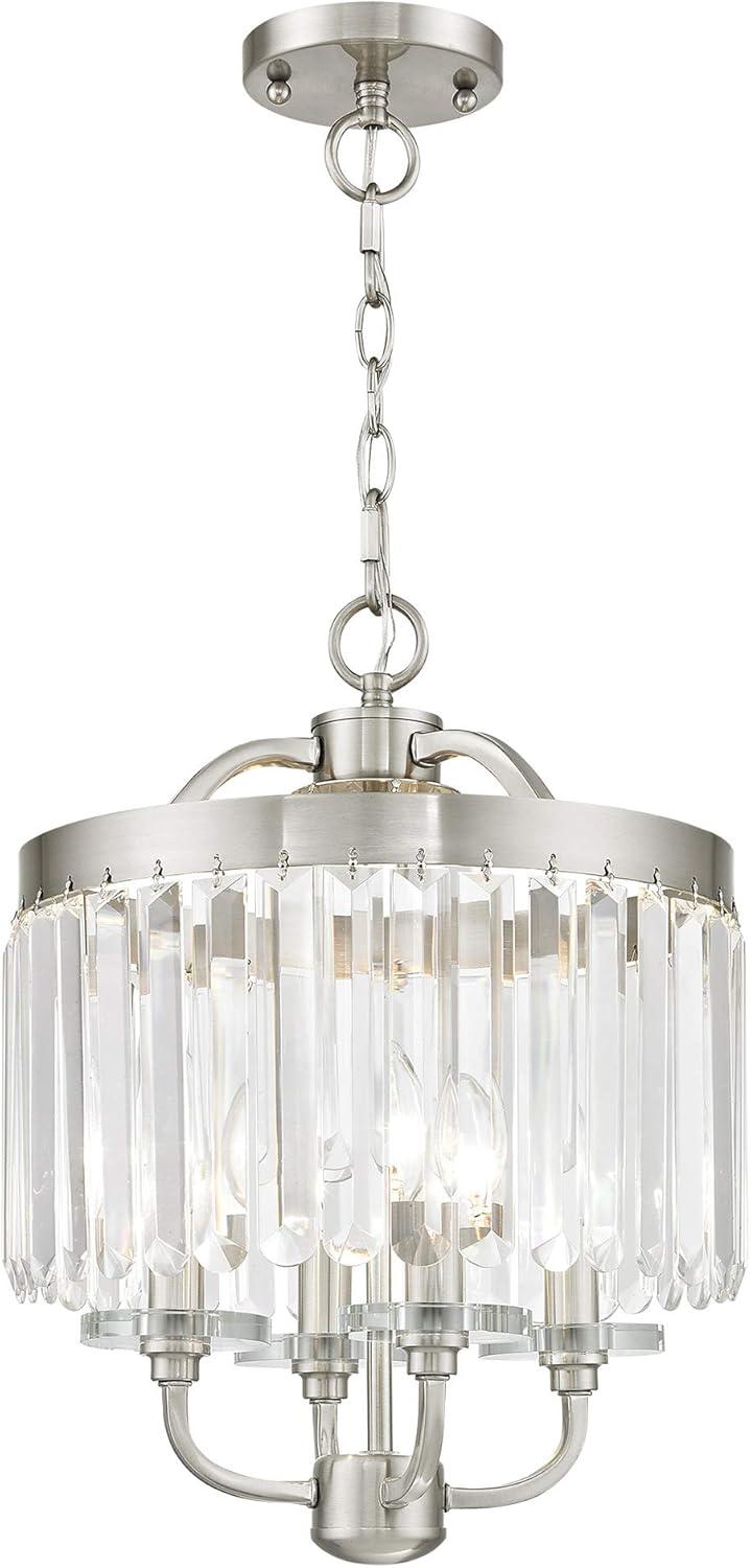 Livex Lighting Ashton 4 - Light Chandelier in  Brushed Nickel