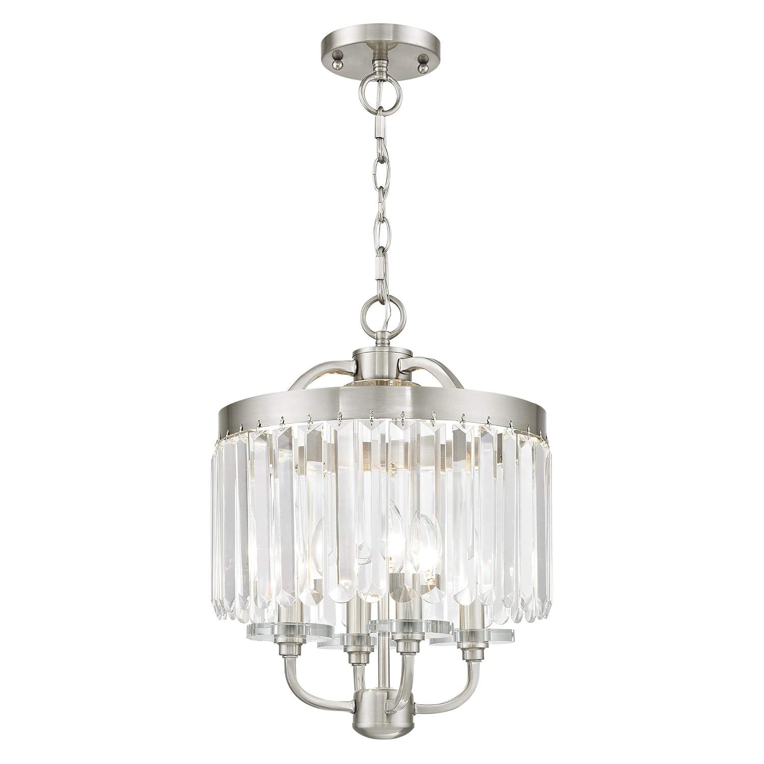 Livex Lighting Ashton 4 - Light Chandelier in  Brushed Nickel