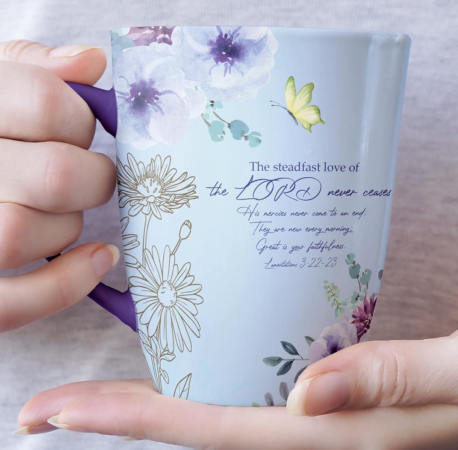 BTaT- Christian Coffee Cups, Set of 6, 12oz, Bible Verse Mugs, Inspirational Set for Women, Scripture Coffee Cups, Christian Gifts