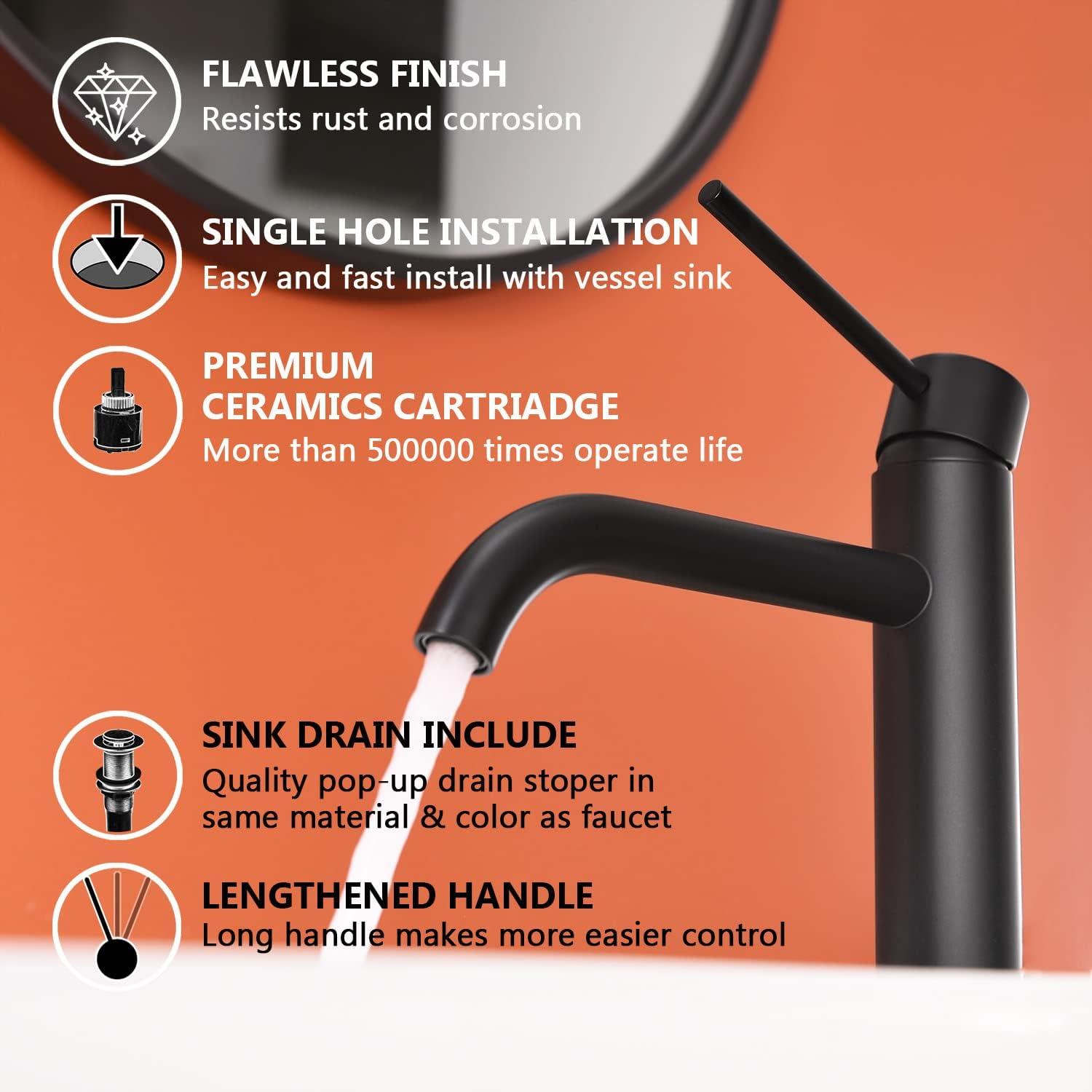 Single-Hole Single-handle Bathroom Faucet