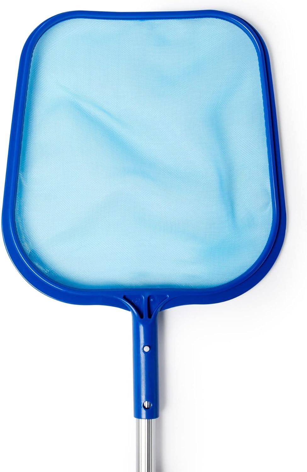 Swimline Lightweight Leaf Skimmer Swimming Pool and Spa Maintenance Net with 24" to 48" Adjustable Aluminum Telescoping Pole
