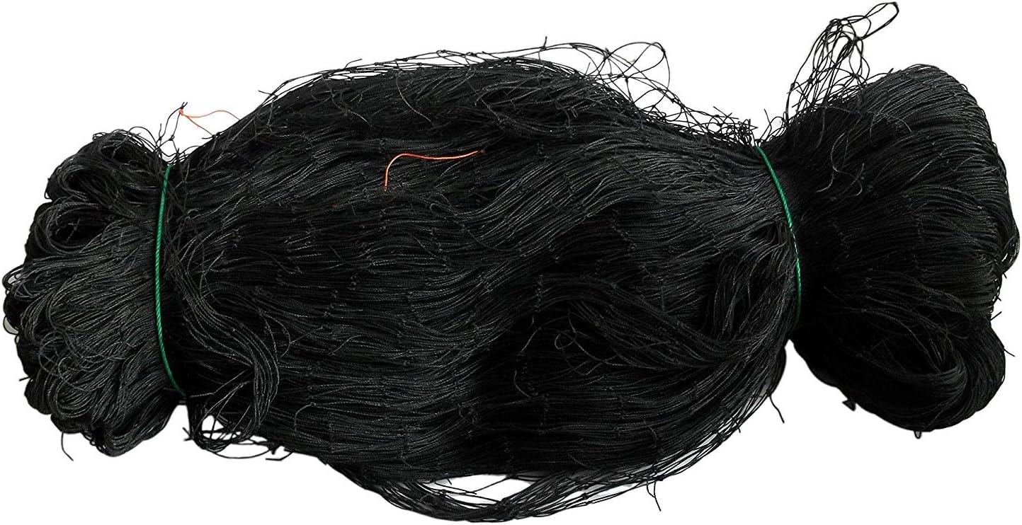 Netting Noa Store Nylon Mesh Anti Bird Netting Aviary Netting and Poultry Netting [25 x 50] ft 13.78 in Black