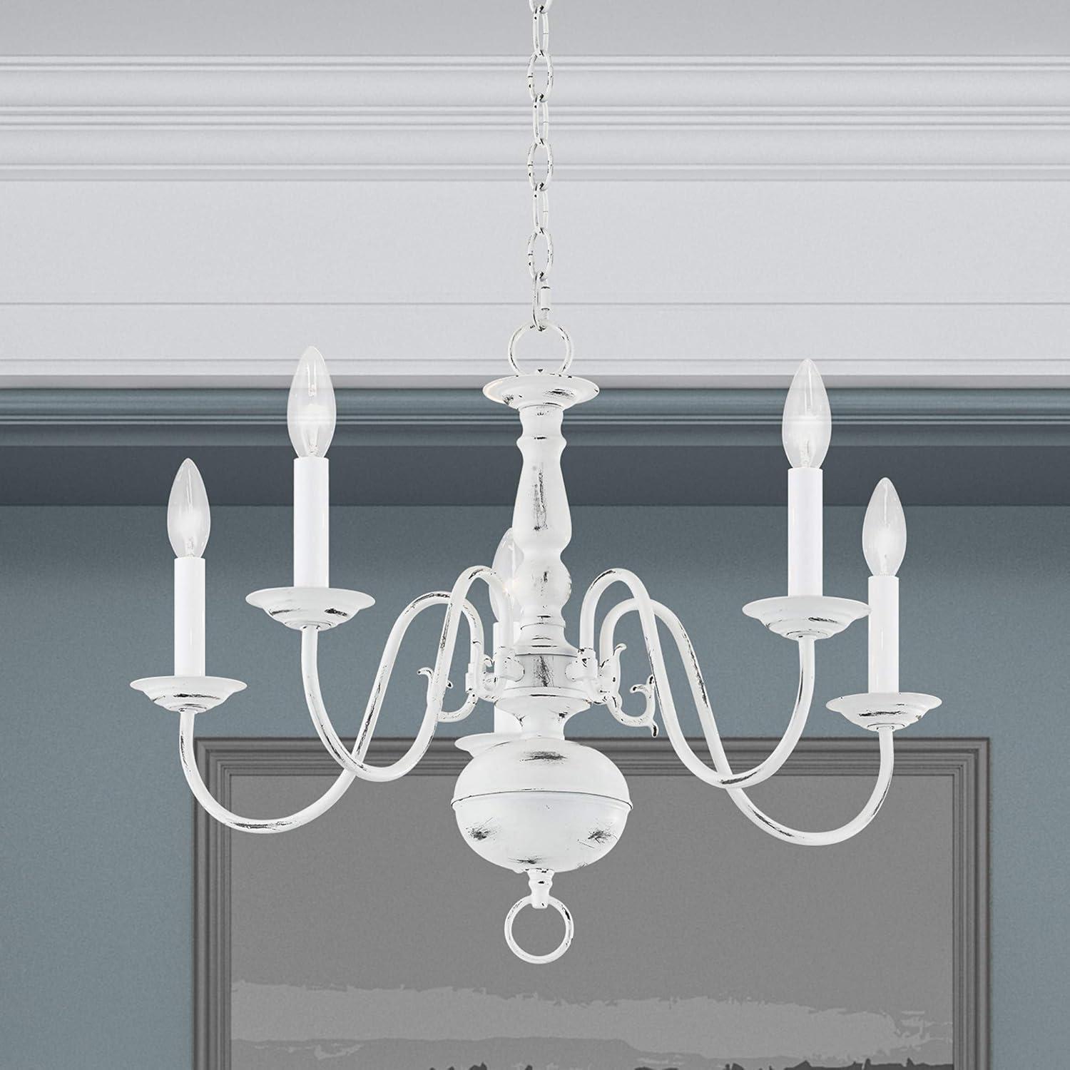 Elegant Williamsburgh 5-Light Bronze Steel Chandelier