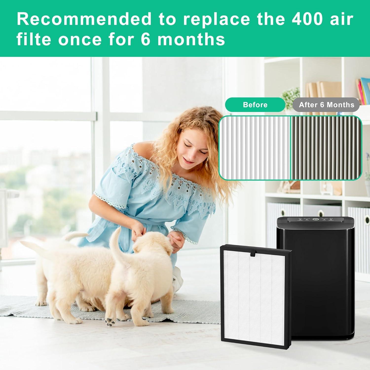 PuroAir 400 Replacement Filter - HEPA Air Filter for PuroAir 400 Air Purifier